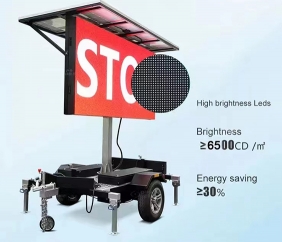 石家庄移动太阳能拖车显示屏