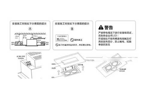 LED格栅灯安装